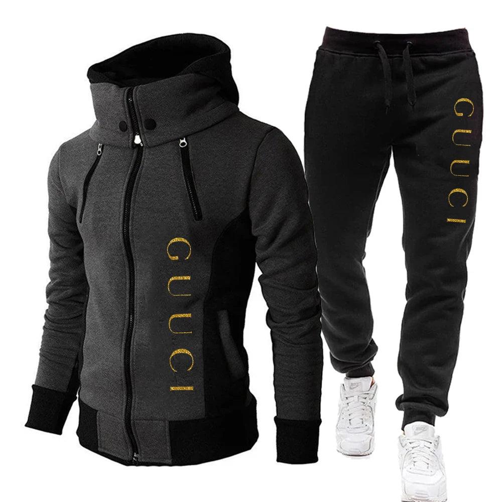 Men's Warm Designer Casual Tracksuit Male Outdoor Sports - MAXIME