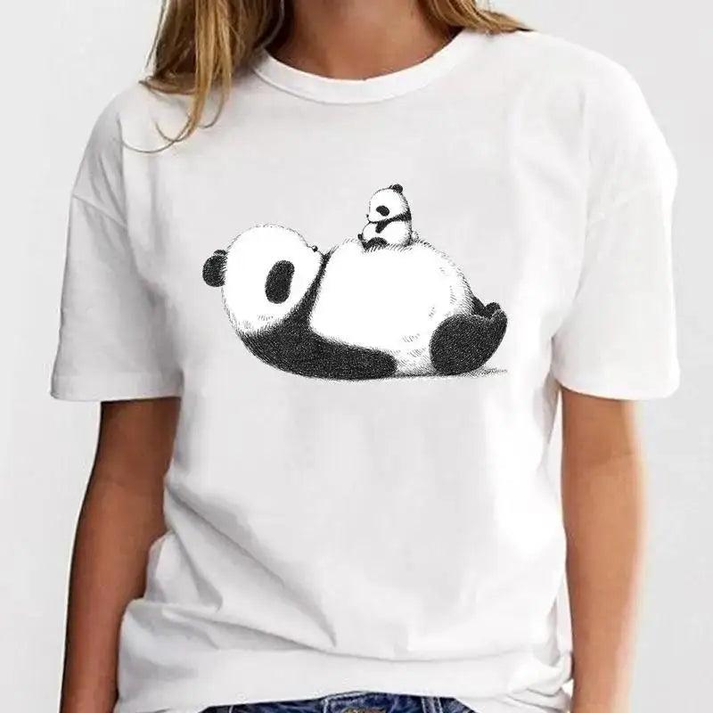 New Panda Lovely Cute Casual Plus Size T Shirt Women - MAXIME