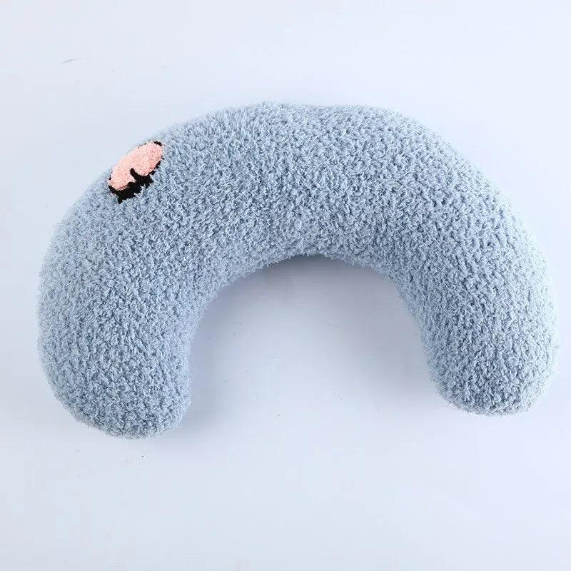 Maxime Pet Half-Moon Pillow Cat Stepping On Milk Pillow U-Shaped Pillow Deep Sleep Super Soft Fluffy Pet Calming Toy - MAXIME