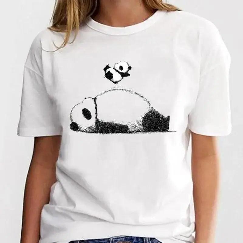 New Panda Lovely Cute Casual Plus Size T Shirt Women - MAXIME