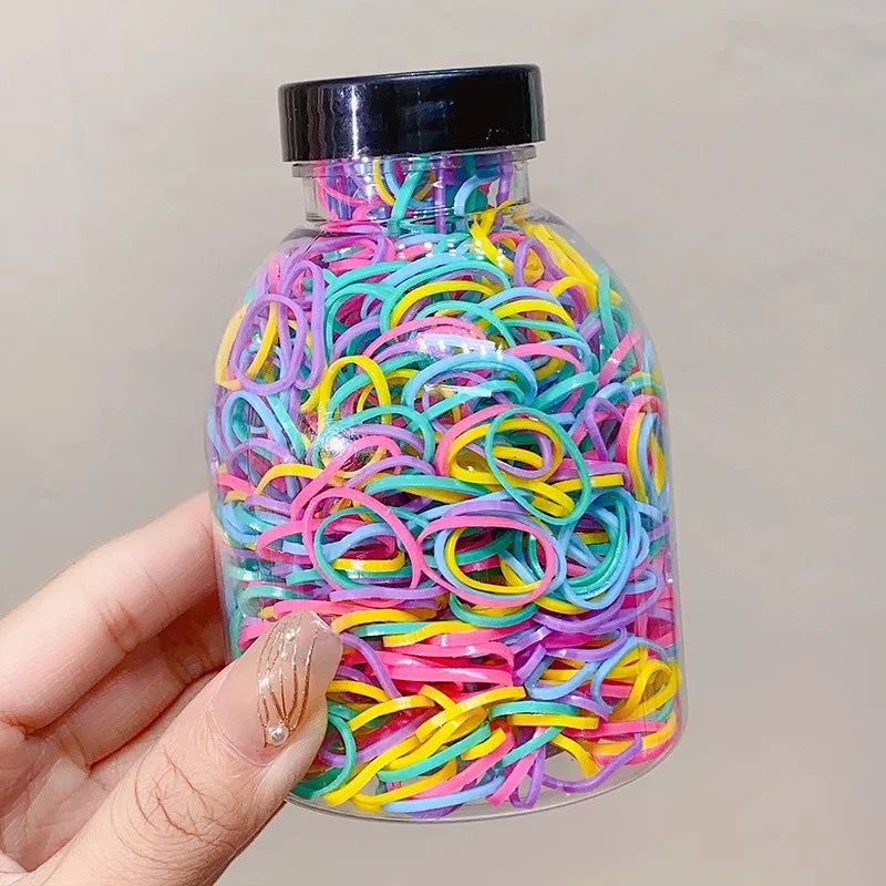 1000pcs Colorful Elastic Hair Accessories - MAXIME