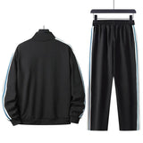 Men Set Fashion Tracksuit Suit Male Spring Warm Outerwear Sport Man - MAXIME