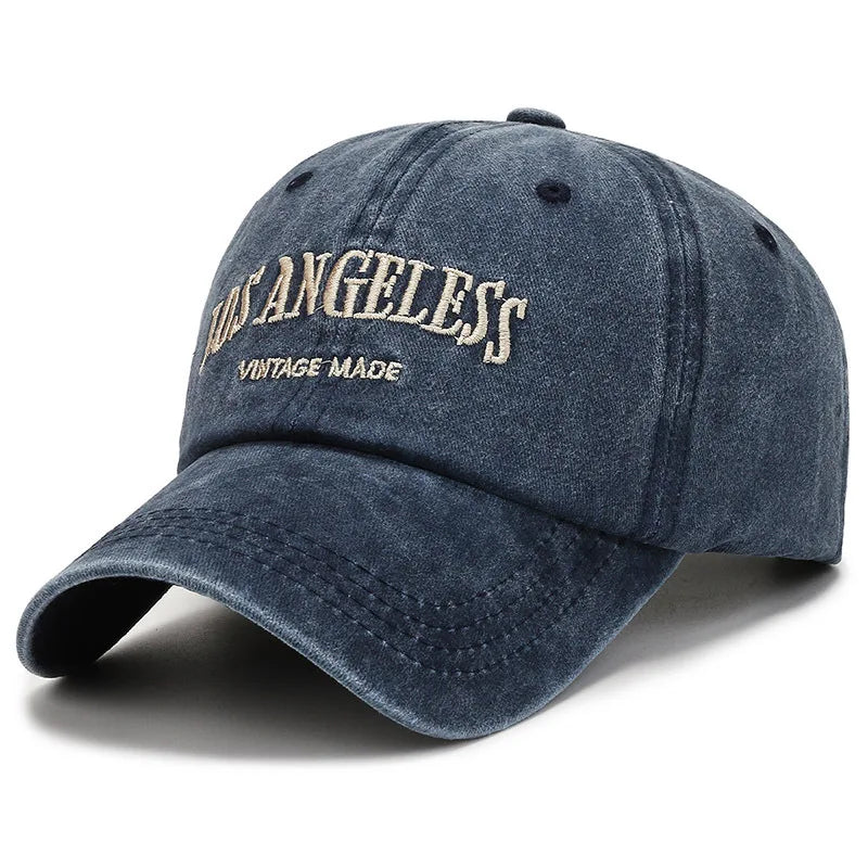 New green baseball cap female street wash letter thorn soft top - MAXIME