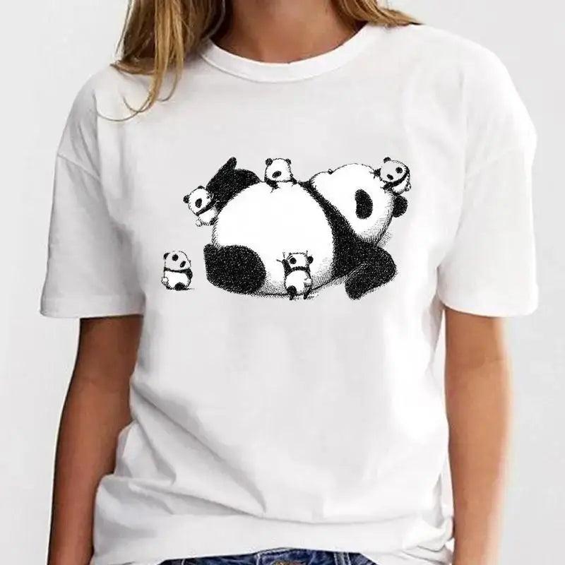 New Panda Lovely Cute Casual Plus Size T Shirt Women - MAXIME