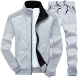 Men Sets Mens Clothing 2 Pieces Sets Slim Tracksuit hoodies - MAXIME