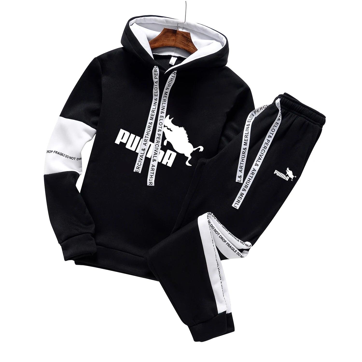 Man Tracksuit Jogging Spring Autumn Hooded - MAXIME