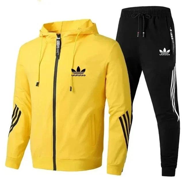 Brand Tracksuit 2 Pieces Jacket Casua - MAXIME