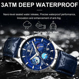 POEDAGAR Luxury Man Wristwatch Business Starry Sky Quartz Men - MAXIME