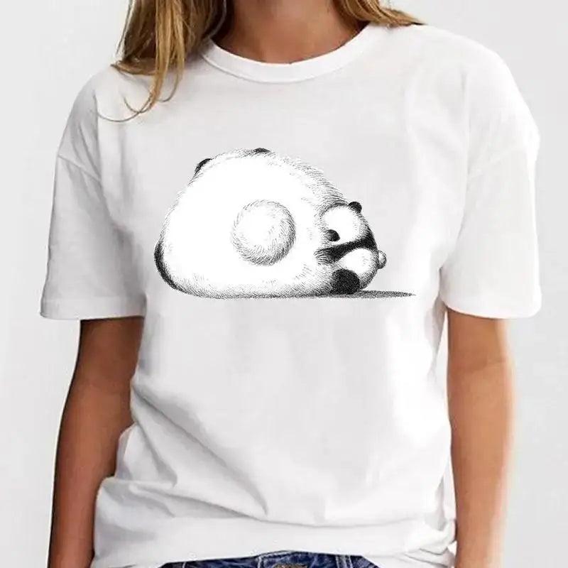 New Panda Lovely Cute Casual Plus Size T Shirt Women - MAXIME