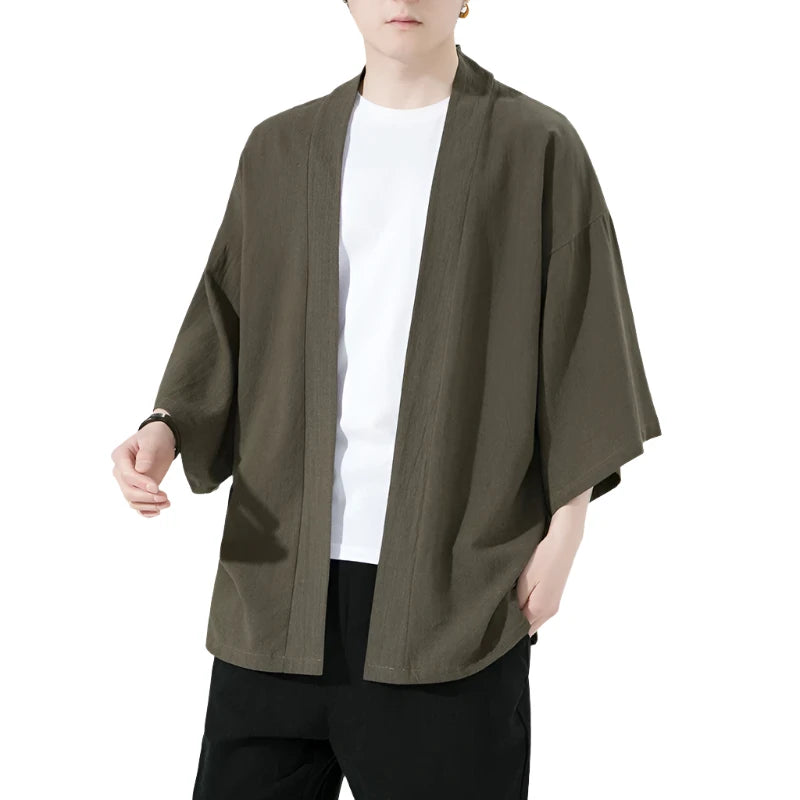 Cardigan Loose Cotton Linen Casual Summer Shirt Jackets - MAXIME