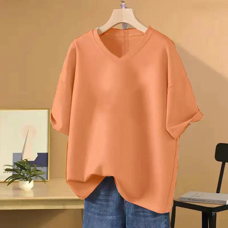 All-match Basic Tops Tees Vintage Fashion Women Clothing - MAXIME