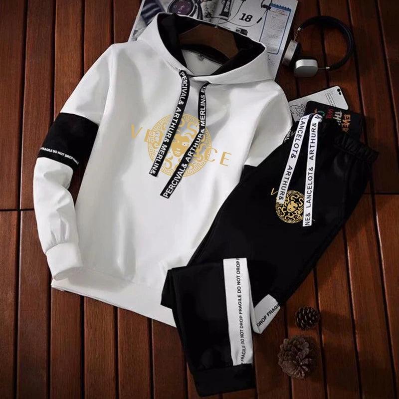 Men's Casual Hooded Sweatshirt+sports Pants 2-piece Jogging Set - MAXIME