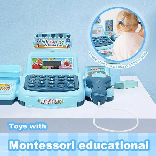 Maxime Simulation Shopping Cash House Toys Electronic Game Lighting And Sound Effects Supermarket Cashier Toys - MAXIME