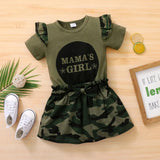 T-shirt+Camouflage Skirt 2Pcs Summer Style - MAXIME