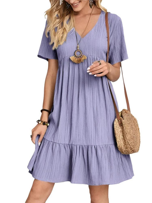 Mini Dress Casual Short Sleeve - MAXIME