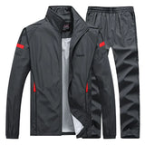 Men's Sportswear 2 Pieces Sets Brand Tracksuit with zipper pockets - MAXIME