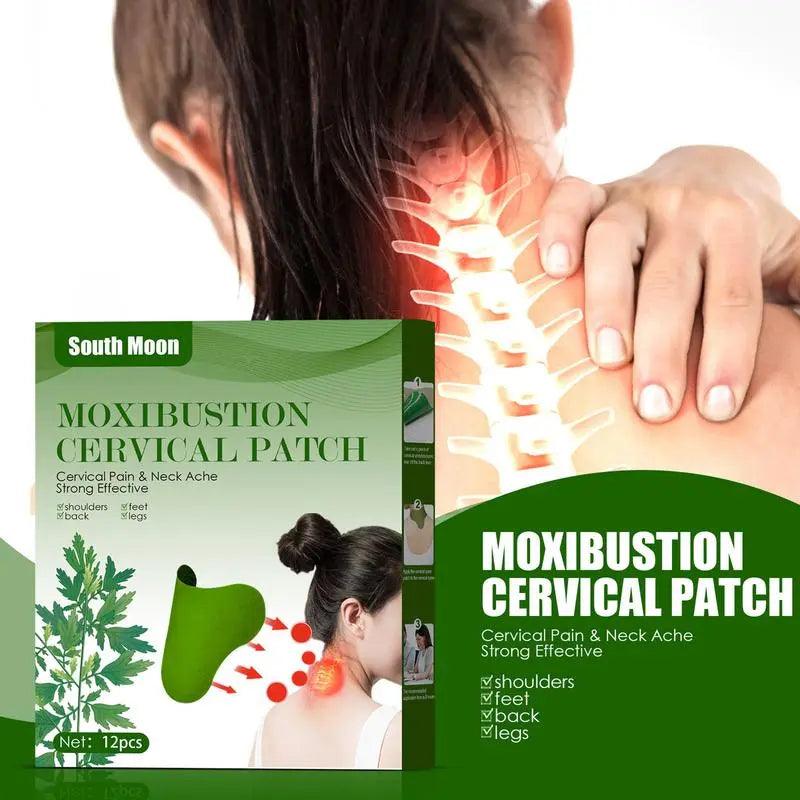 Maxime Moxibustion Patch For Neck Moxibustion Patch For Neck Mugwort Heat Patches Wormwood Sticker For Neck Shoulder Back Waist Hand - MAXIME