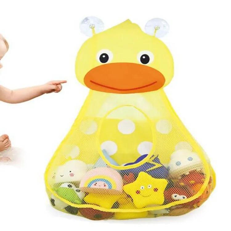 Maxime Duck Frog Bath Toy Storage Bag Organize Water Toys Game Bag for Kids Strong Suction Cups Durable Polyester Perfect Gift for Xmas - MAXIME