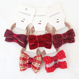 10Pcs/Set Floral Bow Baby Hair Elastic - MAXIME