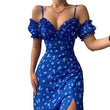 Women Elegant V Neck Long Dress Sexy - MAXIME