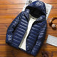 navy blue hooded