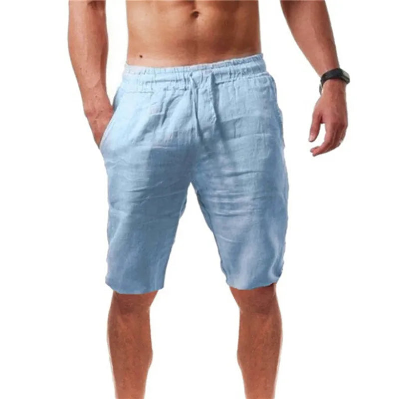 Men's Cotton Linen Shorts Summer - MAXIME