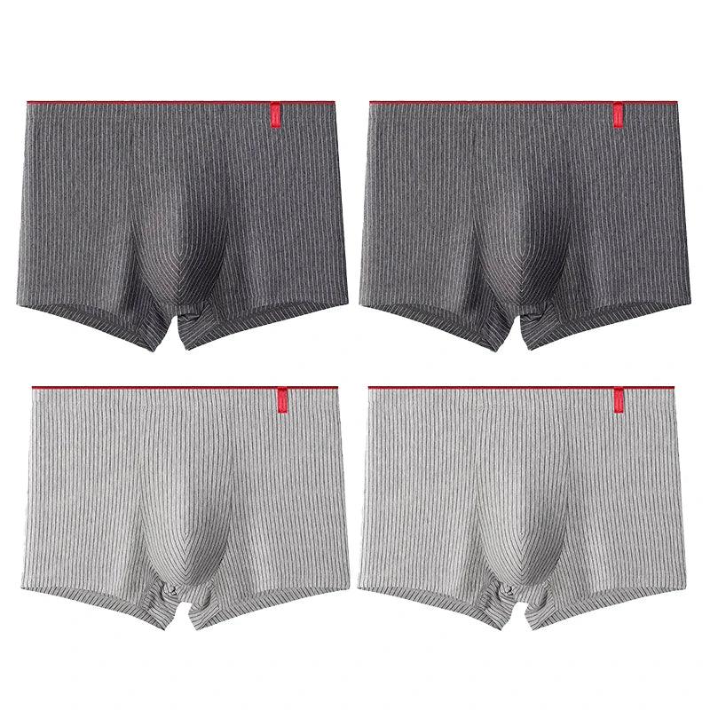 4 Pcs Boxer Men Sexy Stripe Panties - MAXIME