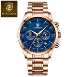 POEDAGAR Men Quartz Watch Luxury Sports Waterproof - MAXIME