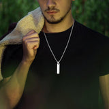 Necklace for Men, Thick with A-Z Letters, Casual Simple Collar, Gift for Him - MAXIME