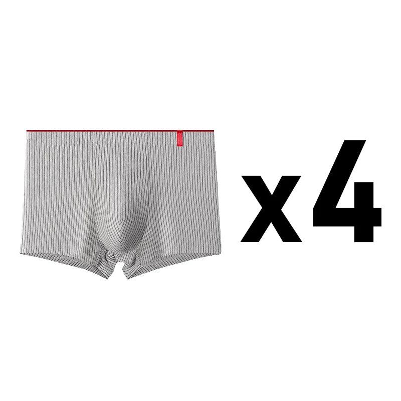 4 Pcs Boxer Men Sexy Stripe Panties - MAXIME