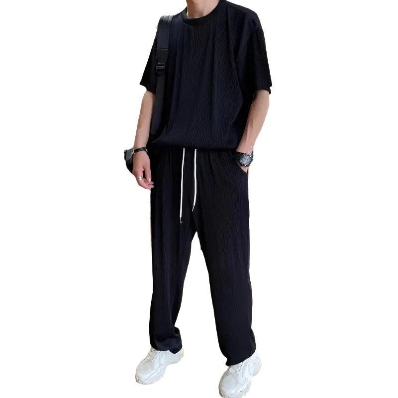 Men Sets Casual Summer Top + Trousers Casual Two-piece - MAXIME