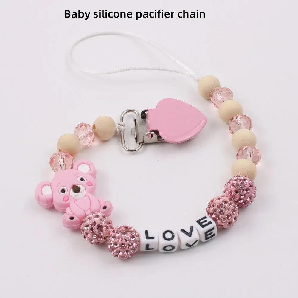 Maxime 1Pc Pacifier Accessories Baby Cartoon Koala Silicone Pacifier Chain - MAXIME