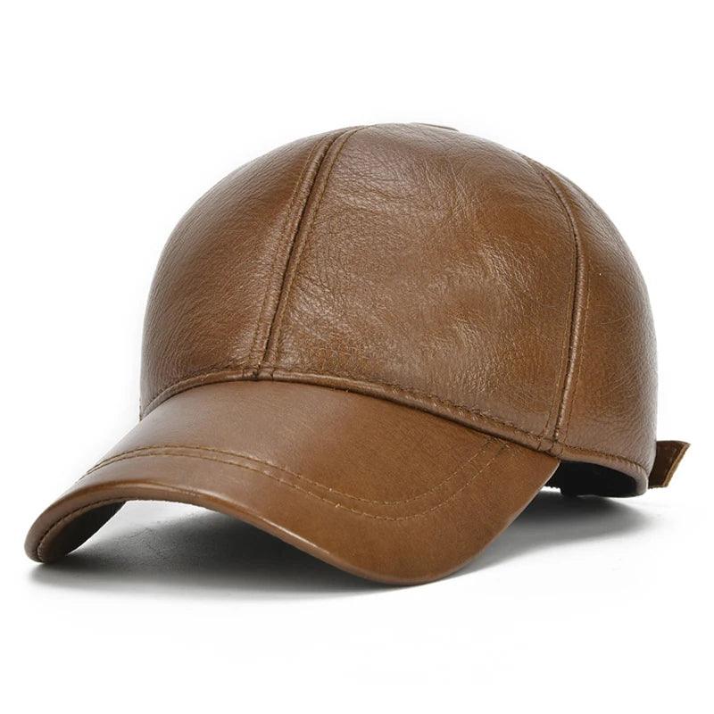 Leather Baseball Cap - MAXIME