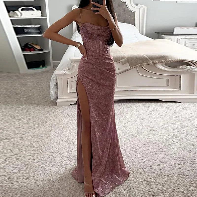 Maxime Sexy High Waist Maxi Dress - MAXIME