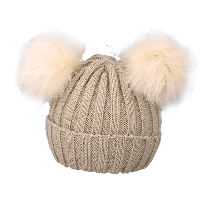 Maxime Cute Pompom Baby Hat Warm Winter Knitted Kids Baby Girl Boy Beanie Cap Solid Outdoor Infant Toddler Children Hat Bonnet - MAXIME