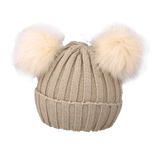 Maxime Cute Pompom Baby Hat Warm Winter Knitted Kids Baby Girl Boy Beanie Cap Solid Outdoor Infant Toddler Children Hat Bonnet - MAXIME