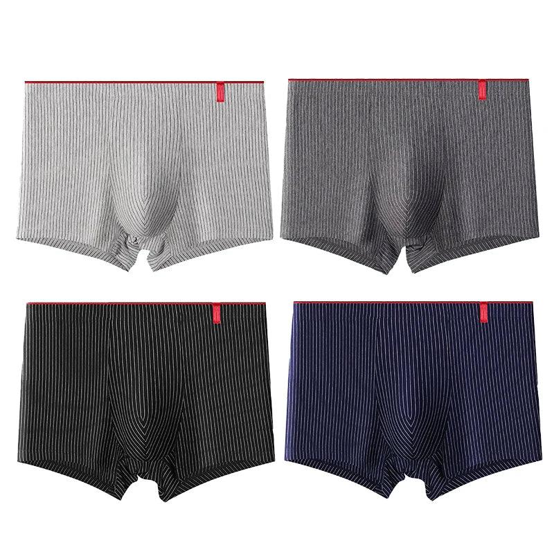 4 Pcs Boxer Men Sexy Stripe Panties - MAXIME