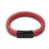 Leather Braid Bracelet Stainless Men Handmade - MAXIME