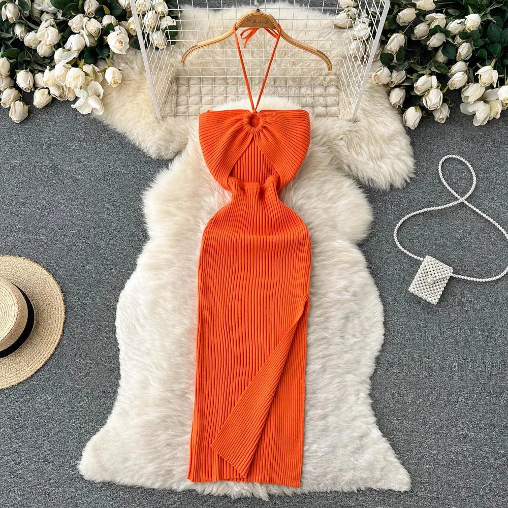 Summer Dress Women Slim Elastic Bodycon Party Dress Streetwear Outfits - MAXIME