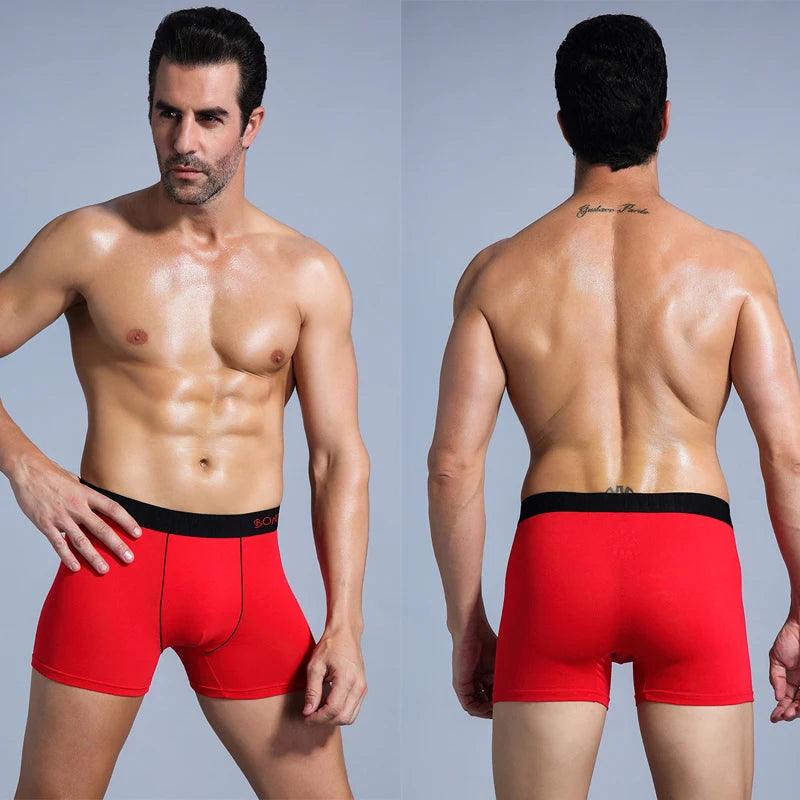 4Pcs Cotton Boxers Homme For Men's - MAXIME