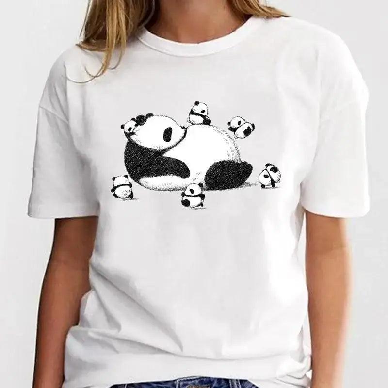 New Panda Lovely Cute Casual Plus Size T Shirt Women - MAXIME