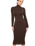 Long Sleeve Bodycon Casual - MAXIME