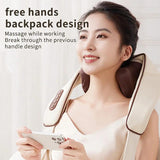 Electric Cervical Massage Shawl Wireless Rechargeable Portable Heated Kneading Neck Massager For Pain Relief - MAXIME