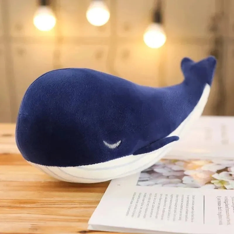 Maxime 25cm Cartoon Soft Little Blue Whale Plush Toys Stuffed Sea Animals Pillow Lovely Fish Dolphin Dolls for Girls Kids Birthday Gift - MAXIME