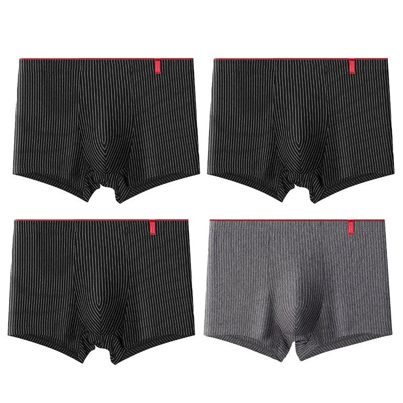 4 Pcs Boxer Men Sexy Stripe Panties - MAXIME