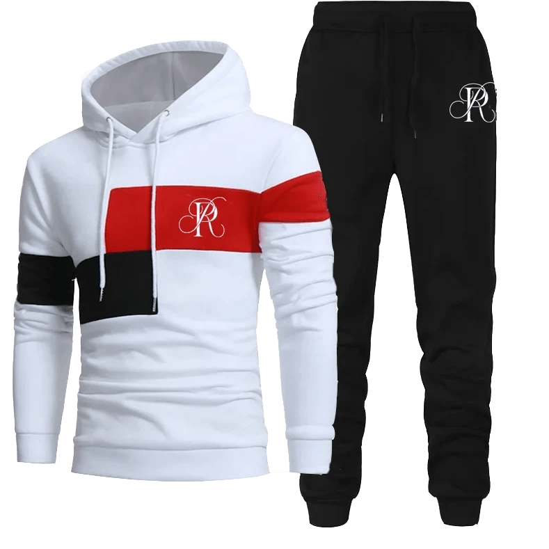 Men Tracksuits Hooded Sweater and Sweatpants Two Piece Set Plus Size - MAXIME