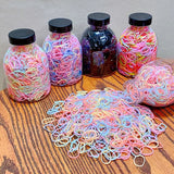 1000pcs Colorful Elastic Hair Accessories - MAXIME