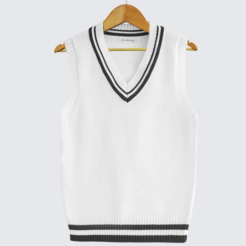 Maxime V Neck British Waistcoat Tank Tops Sweaters - MAXIME