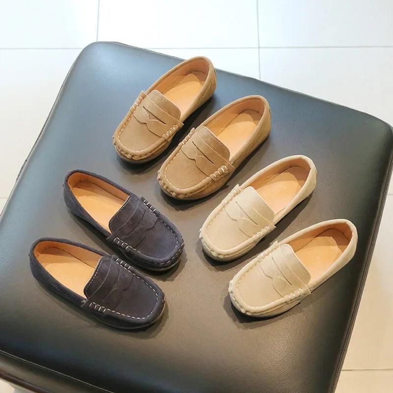 Boy Leather Loafers - MAXIME