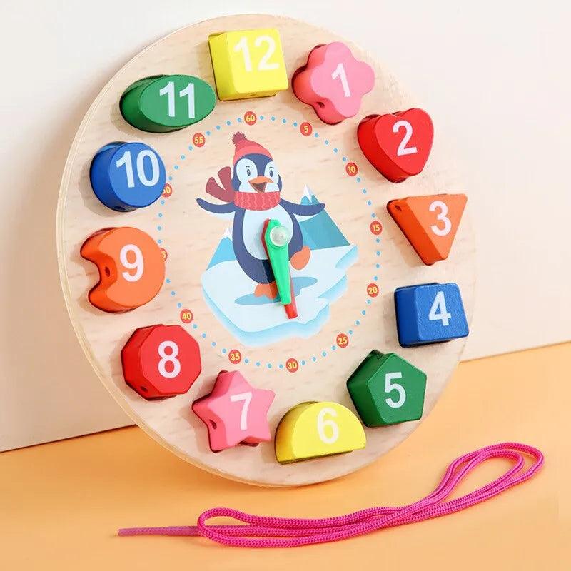 Maxime Montessori Wooden Toys for Babies 1 2 3 Years Boy Girl Gift Baby Development Games Wood Puzzle for Kids Educational Learning Toy - MAXIME